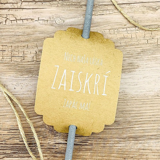 Svadobná kartička na prskavky - PR02-6002-10