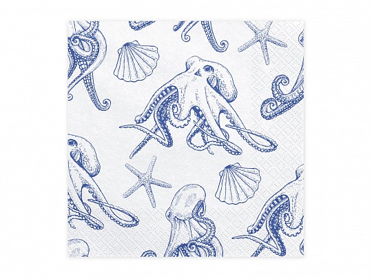 Obrúsky - Napkins Ahoy - Octopuses (20 ks) - UB104