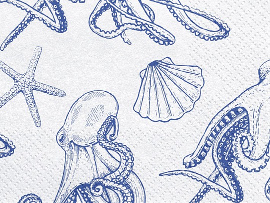 Obrúsky - Napkins Ahoy - Octopuses (20 ks) - UB104