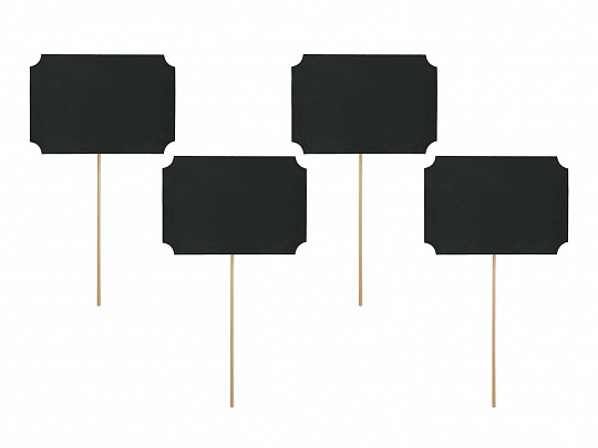 Zápich - Cards on a stick, black (4 ks) - ZP4001