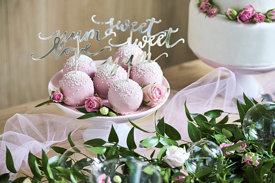 Zápich - Cupcake toppers Love, silver (6 ks) - ZP4002
