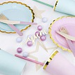 Zápich - Cupcake toppers Love, gold (6 ks) - ZP4003