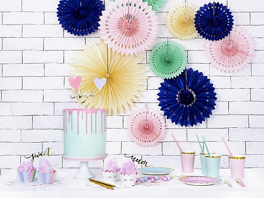 Zápich - Cupcake toppers Love, gold (6 ks) - ZP4003