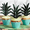 Zápich - Cupcake toppers Aloha - Pineapple (6 ks) - ZP4004