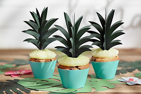 Zápich - Cupcake toppers Aloha - Pineapple (6 ks) - ZP4004