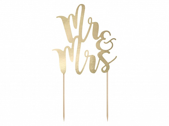 Zápich - Cake topper Mr&Mrs - ZP4005