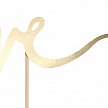 Zápich - Cake topper Love, gold (1 ks) - ZP4006