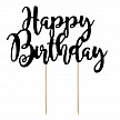 Zápich - Cake topper Happy Birthday (1 ks) - ZP4007