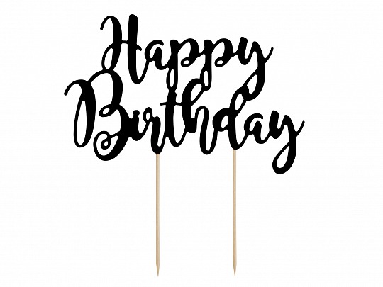 Zápich - Cake topper Happy Birthday (1 ks) - ZP4007