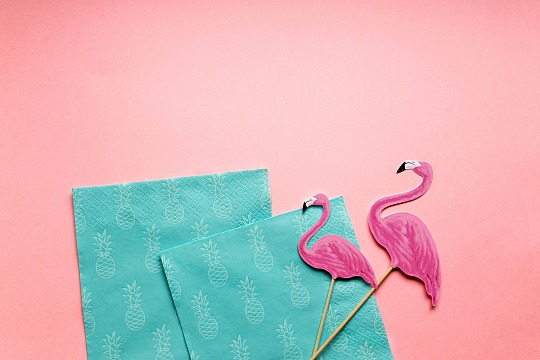 Zápich - Toppers Aloha - Flamingos (6 ks) - ZP4008