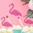 Zápich - Toppers Aloha - Flamingos (6 ks) - ZP4008