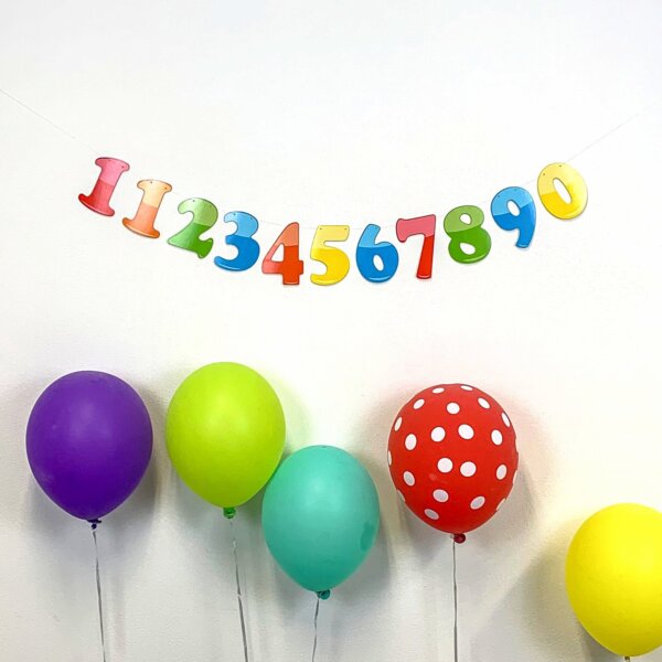 Párty girlanda – Čísla – GR5059