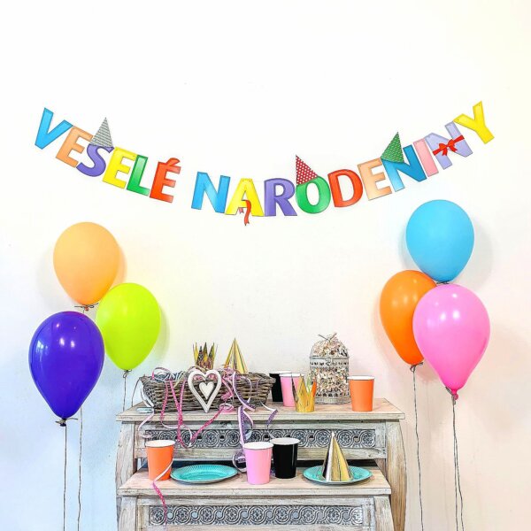 Párty girlanda – Veselé narodeniny – GR5060