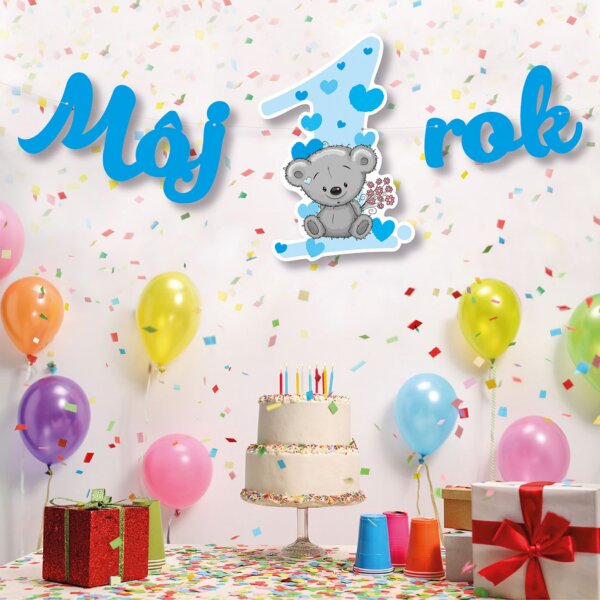 Párty girlanda – Môj 1.rok - modrá – GR5100-01