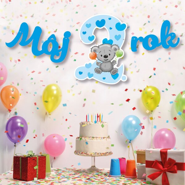 Párty girlanda – Môj 2.rok - modrá – GR5102-01