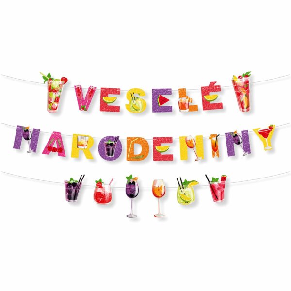 Narodeninová girlanda – Veselé narodeniny – GR5107-01