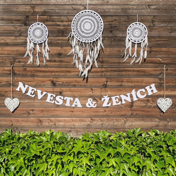 Svadobná girlanda NEVESTA A ŽENÍCH - GR6002-02-S