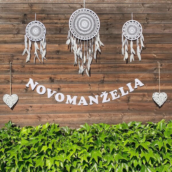 Svadobná girlanda NOVOMANŽELIA - GR6013-02-S