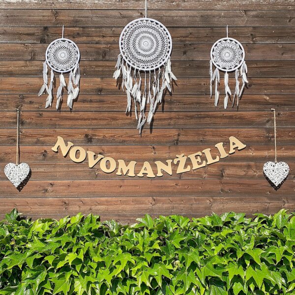 Svadobná girlanda NOVOMANŽELIA - GR6013-25-S