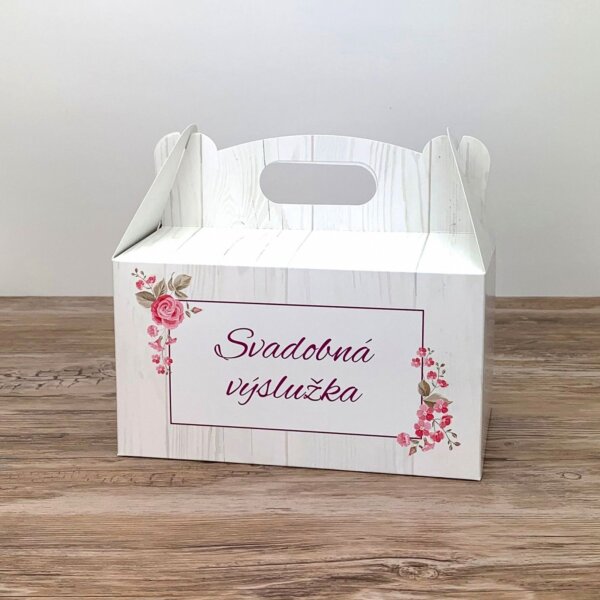 Svadobná krabička na výslužku malá - K33-2090-01
