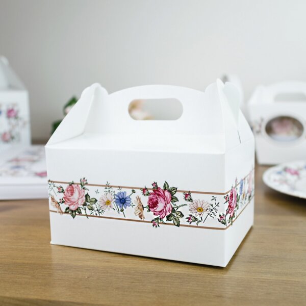 Svadobná malá kvetinová krabička na výslužku - K33-2091-01