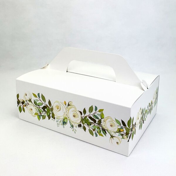 Svadobná krabička s bielymi ružami veľká - K50-4017-01