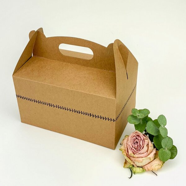 Svadobná kraftová krabička na výslužku - K56-2149-10