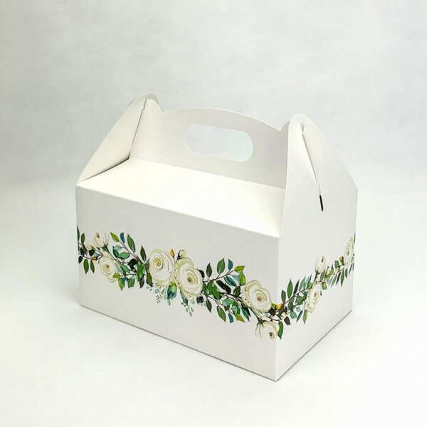 Svadobná krabička stredná s bielymi ružami - K56-4017-01