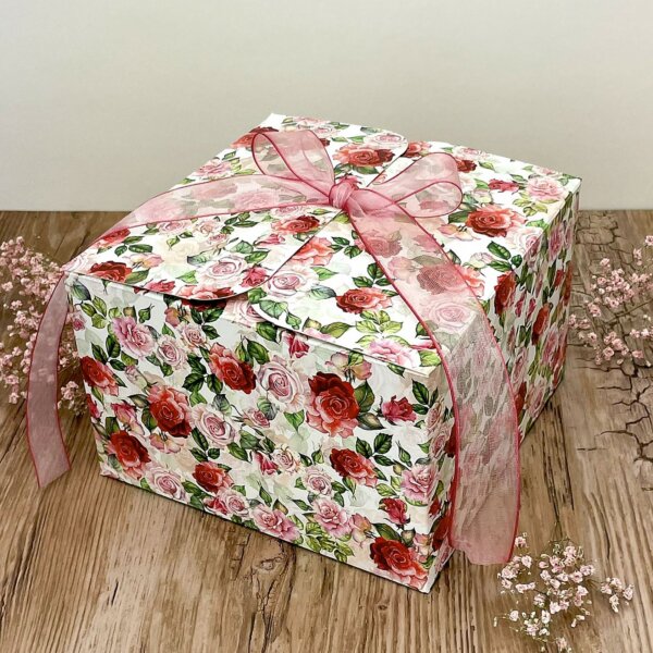 Svadobná krabička s motívom ruží - K67-2183-01