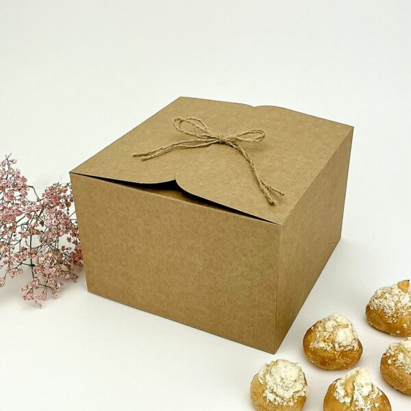 Svadobná krabička na výslužku kraftová - K67-2187-10