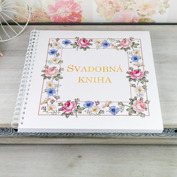 Svadobná kniha s ružami- SK-K-2091-S