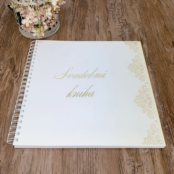 Svadobná kniha s krajkou - SK-K-2117-S